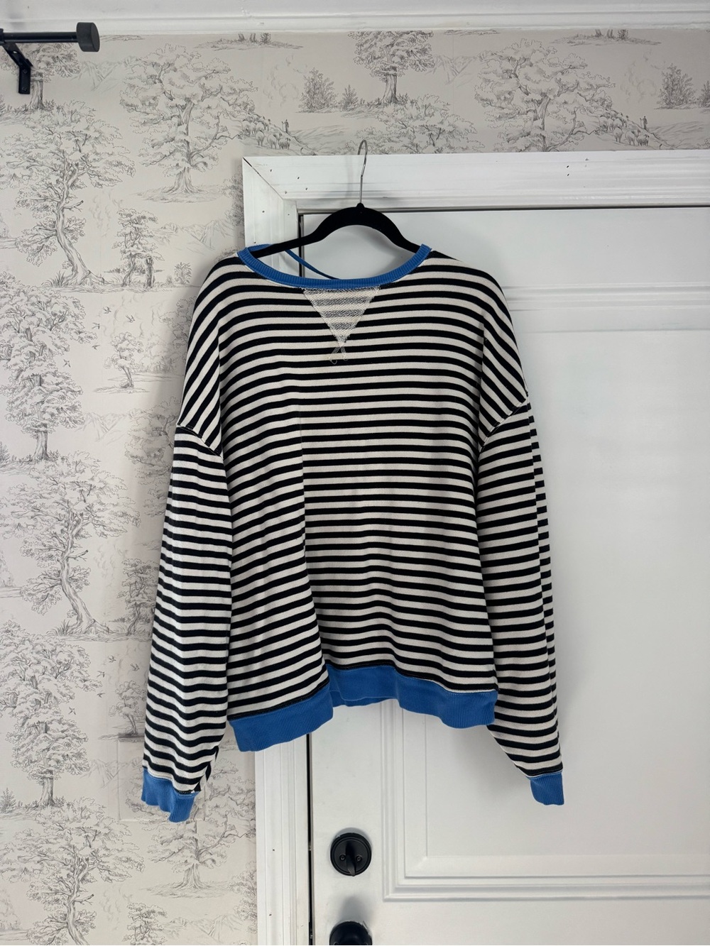 free people classic striped crewneck